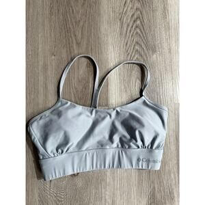 Columbia Sports Bra, Light Gray, Women's Small, Thin Strap
